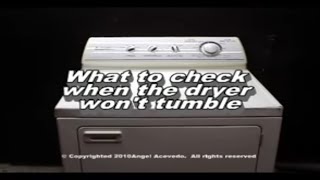 Performa Dryer Drum Not Spinning Around  See What Parts You Need To Check [upl. by Leviram]