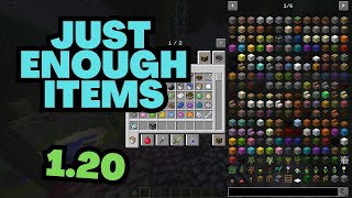 How to Install Just Enough Items Mod in Minecraft 120 [upl. by Yasmeen557]