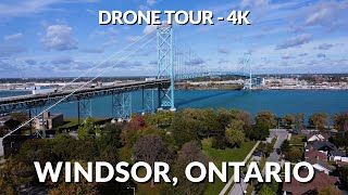 Windsor Unveiled A Majestic 4K Drone Journey Through Ontarios Crown Jewel [upl. by Tobie]