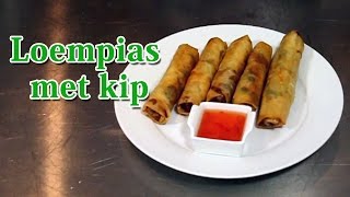 Recept Loempias met kip  Koken met Mo Academy [upl. by Hazem]