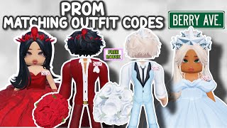 PROM GIRL AND BOY MATCHING OUTFIT CODES FOR BERRY AVENUE AND BLOXBURG 😍✨ [upl. by Daisie]