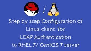 100 working Configuration of Linux client for LDAP authentication RHEL 7 CentOS 7  Hindi [upl. by Tertius]