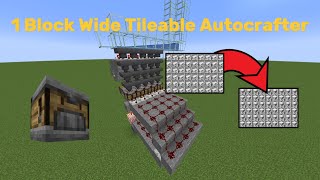 Minecraft Tileable Auto Crafter Works in Most Recent Version Check Description [upl. by Sherourd]