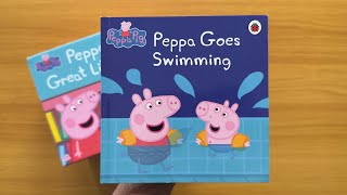 06 Peppa Pig Goes Swimming Peppa’s Great Library Read Aloud Book for Children and Toddlers [upl. by Siravat]