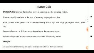 System Calls and Types of System Calls in operating System [upl. by Marino670]