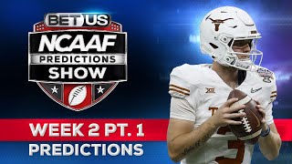 College Football Predictions Week 2 PT1  NCAA Football Odds Free Picks and Best Bets [upl. by Endor]