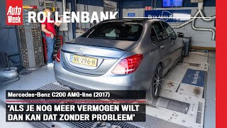 MercedesBenz C200 AMGline 2017  Op de rollenbank [upl. by Navis]