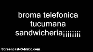 broma telefonica Sandwicheria [upl. by Schwejda]