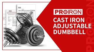 PROIRON 20kg Cast Iron Adjustable Dumbbell Set [upl. by Enahsed159]