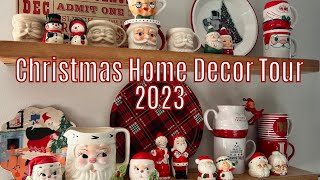 Vintage Christmas Home Tour 2023 [upl. by Olenta756]