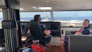 Flying the Parasail on the Rapier 550 Catamaran on an Atlantic Crossing [upl. by Leugim]