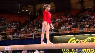 Dominique Moceanu  Balance Beam  1996 US Gymnastics Championships  Women [upl. by Asiole]