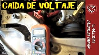 Prueba de caida de Voltaje Electricidad del auto [upl. by Ellecrad]