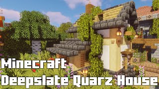 Build the a Stunning Deepslate Quartz Starter House in Minecraft  Must See minecraft [upl. by Aihsekal658]