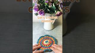 Let’s crochet coasterscrochetpatterns handmade easycrochet [upl. by Garrison660]