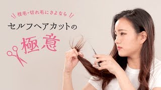 【セルフヘアカット】枝毛・切れ毛の切り方 [upl. by Aitnic]