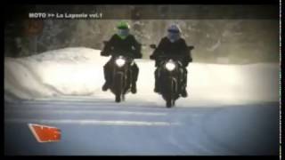 Faire de la moto en Laponie dans V6 22032012 [upl. by Imalda]