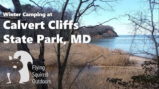 Winter Camping at Calvert Cliffs MD [upl. by Buhler]