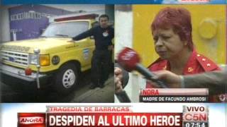 C5N  TRAGEDIA DE BARRACAS DESPIDEN A FACUNDO EL ULTIMO HEROE PARTE 3 [upl. by Vonni742]