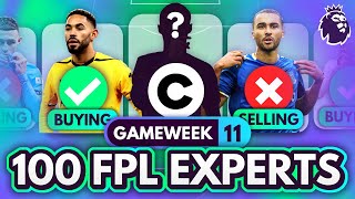 FPL GW11 EXPERT Transfer Trends amp Best Captains 🧠 100 Experts Reveal Gameweek 11 Team Plans [upl. by Ihc]