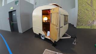 Small camping caravan from 1976  Erwin Hymer Museum [upl. by Ateuqirne638]