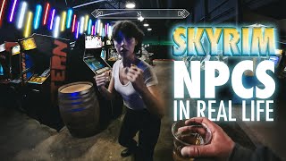 Skyrim NPCs takeover Cidercade [upl. by Heda]