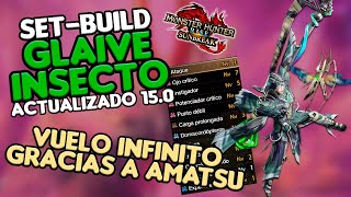 Vuela infinitamente con esta Glaive SetBuild Raw  MH Rise Sunbreak [upl. by Minardi]