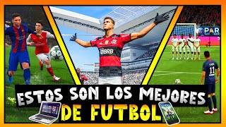 🎮 TOP MEJORES JUEGOS de FUTBOL ⚽ para PC  ANDROID  IOS ⭐ [upl. by Hollis786]