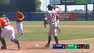 Norfolk Tides vs ScrantonWilkesBarre RailRiders  August 9 2018 [upl. by Cheffetz237]