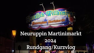 Martinimarkt Neuruppin 2024 RundgangKurzvlog [upl. by Ettelegna]