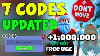 NEW ALL WORKING CODES FOR UGC DONT MOVE IN JANUARY 2024  UGC DONT MOVE ROBLOX CODES [upl. by Leelahk]