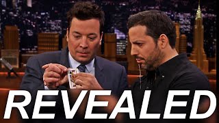 David Blaine Jimmy Fallon Mouth Card Trick REVEALED [upl. by Oswal]