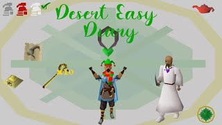 OSRS Desert Easy Diary Guide  Ironman Approved [upl. by Erleena]