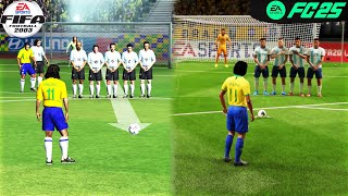 Free Kicks From FIFA 94 to FC 25 [upl. by Adnak312]