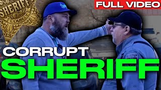 CORRUPT SHERIFF CAUGHT ON TAPE YELLING AT VICTIM LETTING PERP GO [upl. by Amsab]