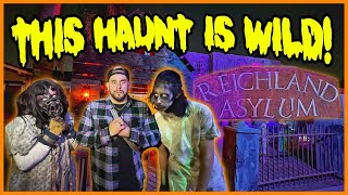 REICHLAND ASYLUM HAUNT IS TOP TIER  HOME HAUNT  HALLOWEEN [upl. by Onairda]