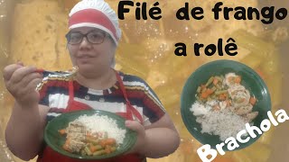 Não faça filé de frango sem ver esse vídeo  Filé de frango a rolê  Brachola de frango light 😋😋 [upl. by Alexandrina]