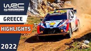 Day 2 Afternoon Highlights  WRC EKO Acropolis Rally Greece 2022 [upl. by Glinys397]