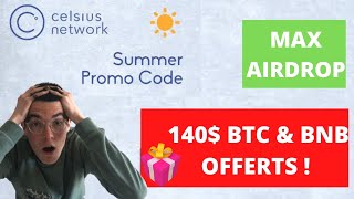 AIRDROP BNB  140 offerts sur CELSIUS NETWORK [upl. by Notlehs]