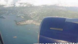 Anflug Landung Flughafen Seychellen Airport Seychelles [upl. by Felix761]