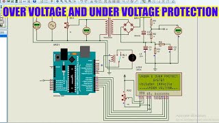 How to make under and over voltage protection system using arduino [upl. by Imuy]