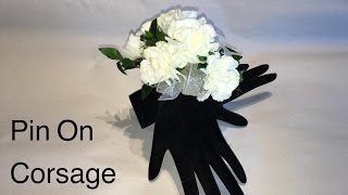 How To Make A Wedding Corsage  Making a prom Corsage easy DIY [upl. by Adnerad]