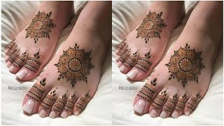 leg mehndi design simple  piron ki mehndi ka design  foot mehndi design पैरों की मेहंदी  henna [upl. by Ahsinroc]