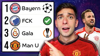 REACTING to my UEFA Champions League 202324 Predictions [upl. by Eneleahcim]