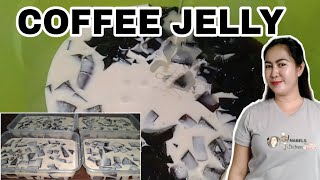 COFFE JELLY  PAANO GUMAWA NG COFFEE JELLY  DESSERT  GINABELS KITCHEN [upl. by Annaeerb]