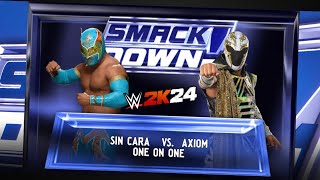 WWE2k24 Sin Cara Vs Axiom [upl. by Toombs]