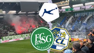 FC StGallen vs FC Luzern  Stadionvlog  RUDELBILDUNGEN  LAST MINUTE TOR IM KAMPF UM DIE PLAYOFFS🤯 [upl. by Linoel]