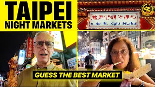 Taiwan Night Market Street Food Tour OUR TOP 3 in TAIPEI [upl. by Ennoitna]