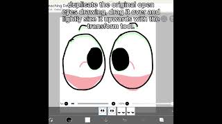 easy eye blinking animation tutorial for ibis paint x  tutorialtutblinkblinkinganimationart [upl. by Aninat]