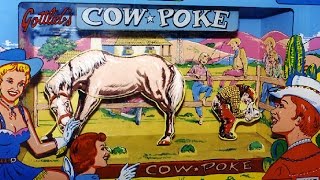 1965 Gottlieb COW POKE Pinball Machine in action [upl. by Enyaz]